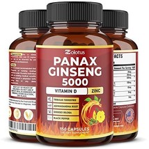 7 in 1 Premium Panax Ginseng + Tribulus Terrestris, 5 Months Supply, 5000 mg - £37.00 GBP