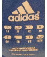 WOMENS ADIDAS ATHLETIC LOOSE FIT YOGA BLUE PINK PANTS MEDIUM 25&quot; X 19.5&quot;... - $15.97