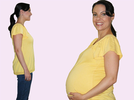 FakeaBaby Fake Belly Stomach Stuffer Costume Fake Pregnancy Belly Ships Today! - £15.97 GBP