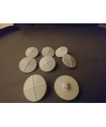 8 Unique White Shank Sewing Buttons 3/4&quot;  - $8.22 CAD