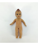 VTG 1950's POOKS JHY Enterprises Soft Rubber Doll 7” Painted Braided Mol... - $25.49