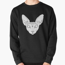  Sphynx Cat Black Men Pullover Sweatshirt - $32.89