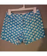 J Crew Chino Blue Seashell Shorts Women&#39;s Size 0 With Pockets - £15.56 GBP