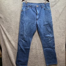 Wrangler 38x34 Cowboy Cut Denim Blue Jeans 13MWZ - $12.00