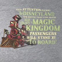 Disney Cast Exclusive Collection Disneyland Lmtd Train All Aboard Gray Tshirt L - $27.99