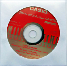 Casio USB Manual And Driver CD-ROM Disk in Sleeve Version 1.2 for CTK-72... - $19.79