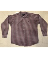 Ralph Lauren Polo Blue Red Plaid Cotton Long Sleeve Button Up Shirt Sz L... - $30.00