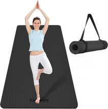 CAMBIVO Extra Wide Yoga Mat for Women and Men (72"/84"x 32"x 1/4") Dark ... - $28.49