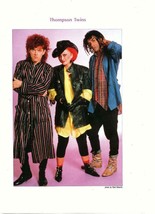 Thompson Twins teen magazine pinup clipping rockline Bop Hold me now Tee... - $3.50