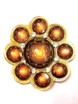 Sri Shri Shree Yantra Chakra Plate Chowki Energized - £57.49 GBP