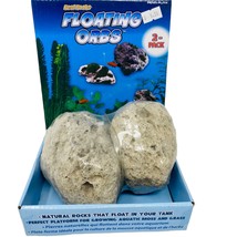 Penn Plax Real Rocks Floating Orbs 2 pack Natural rocks aquarium ornaments - £11.62 GBP