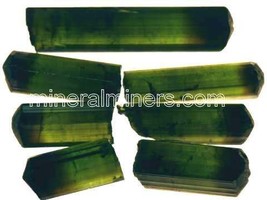 Dark Green Tourmaline Pieces, Raw Green Tourmalines, Natural Tourmaline ... - $43.95