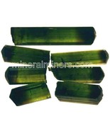 Dark Green Tourmaline Pieces, Raw Green Tourmalines, Natural Tourmaline ... - $836.78 MXN