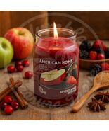 American Home Yankee Candle Spiced Apple Berries 19oz Jar Red Single Wick - $28.35