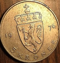 1976 Norway 5 Kroner - £2.11 GBP