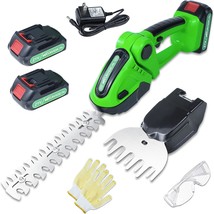 21V Electric Cordless Hedge Trimmers - Handheld Grass Cutter, Shrubbery ... - $77.97