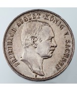 1914-E German States Saxony-Albertine 5 Mark Coin AU Condition KM #1266 - $246.68 CAD