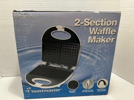 New Toastmaster 2 Section Belgian Waffle Maker, White - Model TMWB2REGW - £9.92 GBP