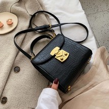 Mini Stone Pattern PU Leather Crossbody Bags for Women 2022 Lock Designer Should - £37.77 GBP