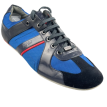 Hugo Boss Men&#39;s Thatoz Fashion Sneakers Low Top Blue Leather Trainer Men&#39;s 9 - £64.59 GBP