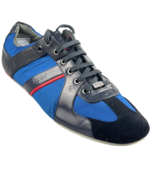 Hugo Boss Men&#39;s Thatoz Fashion Sneakers Low Top Blue Leather Trainer Men... - £63.35 GBP