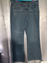 Calvin Klein Boot Cut Blue Jeans Womens Size 14 Length 28 Medium Blue Denim - £9.46 GBP