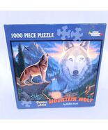 NEW Mountain Wolf Puzzle by Robin Koni White Mountain 1000 Pieces jigsaw... - $70.00