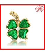 Eco-Friendly Hinged Four Leaf Clover Trinket Box - Unique Decorative Sto... - $42.68 CAD