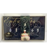 New Swarovski Crystal Metal Hooks New In Box 6 Different Vintage Christmas - £18.45 GBP