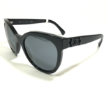CHANEL Sunglasses 5315 c.501/26 Polished Black Cat Eye Frames with Black... - $247.49