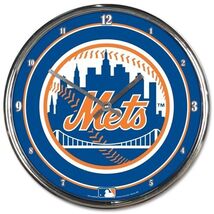 New York Mets Chrome Clock - MLB - $578.70 MXN