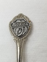 Palm Trees Florida Spoon Souvenir Silver Color Metal 1960s Vintage - £8.89 GBP