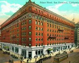 Vtg Cartolina 1929 San Francisco California Ca Palace Hotel Street Vista - $15.31