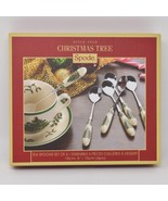 SPODE CHRISTMAS TREE TEA SPOONS Set of 6 - $27.43 CAD