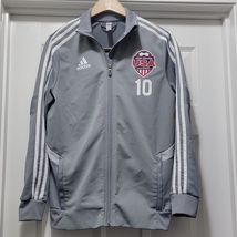 Adidas Utah Soccer USA Alliance #10 Climalite Gray Full Zip Track Jacket... - $416.63 MXN