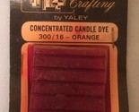 Vintage Candle Crafting by Yaley Orange Concentrated Candle Dye NOS - £6.98 GBP