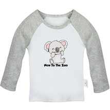 New To The Zoo Funny Tops Newborn Baby T-shirts Infant Animal Koala Graphic Tees - £8.83 GBP