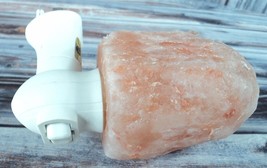 Himalayan Pink Rock Salt Night Light w/ Wall Plug In - Works Well! - £11.66 GBP