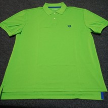 Chaps Sport Polo Shirt Adult Large Green Golf Golfer Nice Collared Top - $18.47