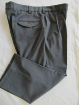 Orvis pants men&#39;s 36Wx 26L gray pleated poly wool blend - $17.59