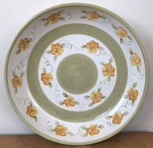 Vintage 2001 Deb Hrabik Cottage Hill Floral Ceramic Serving Chip Bowl Di... - $49.99