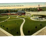 Lawrence Park and Play Grounds Postcard Pittsburgh Pennsylvania 1914 - $11.88