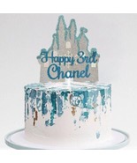 Disney Castle || Frozen Castle Any Name Cake Topper | Theme Birthday Cak... - $15.00