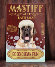 Mastiff &amp; Co Bath Soap Good Clean Fun Canvas Art Print 12X18&quot; - £39.30 GBP