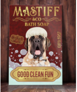 Mastiff &amp; Co Bath Soap Good Clean Fun Canvas Art Print 12X18&quot; - $49.95