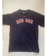 Boston Red Sox Majestic MLB Shirt Size M Dustin Pedroia # 15 Blue - £15.39 GBP