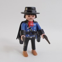 Playmobil  Figure Bounty Hunter 3798 Two Pistols Hat Cape 1994 - $17.80