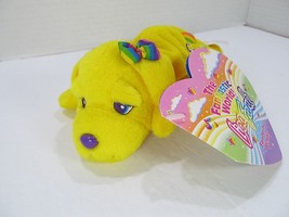 Vintage Lisa Frank Candy Dog Beanie Plush Stuffed Toy w/hang tag 8&quot; Golden Retri - £29.41 GBP