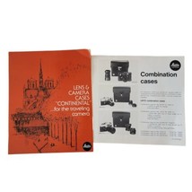 Leitz Lens and Camera Cases Brochure Pamphlet Camera Continental Lot of 2 - £6.93 GBP