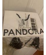 Lot of 25 Wholesale PANDORA Medium White Gift Bag  8.5&quot;x6&quot;x3&quot; Holiday Ch... - £31.11 GBP